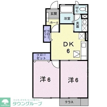 ウエストAの物件間取画像